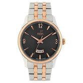 Xylys Quartz Analog with Date Grey Dial Two Toned Stainless Steel Strap Watch For Men 40025km01e