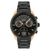 Xylys Quartz Chronograph Grey Dial Black Stainless Steel Strap Watch For Men 40027km02