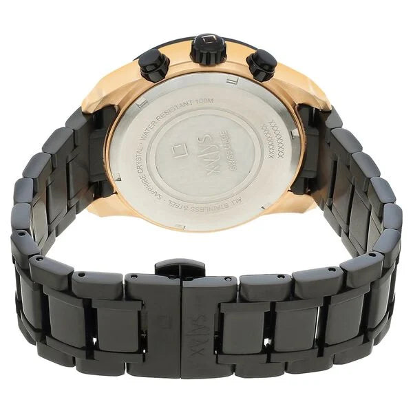 Xylys Quartz Chronograph Grey Dial Black Stainless Steel Strap Watch For Men 40027km02 - KRISHNA WATCH COMPANY