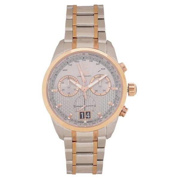 Xylys Quartz Chronograph Grey Dial Two Toned Stainless Steel Strap Watch For Men 40027km03 - KRISHNA WATCH COMPANY