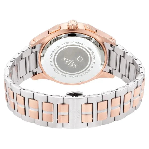 Xylys Multifunction Grey Dial Two Toned Stainless Steel Strap Watch For Men 40035km01e - KRISHNA WATCH COMPANY