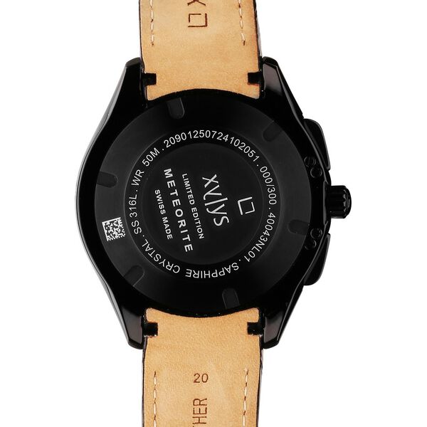 Xylys Swiss Chronograph Black Leather Strap Aventurine Dial Watch For Men 40043nl01 - KRISHNA WATCH COMPANY
