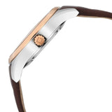 Xylys Swiss Multifunction Brown Leather Strap White Dial Watch For Men 40052kl01e