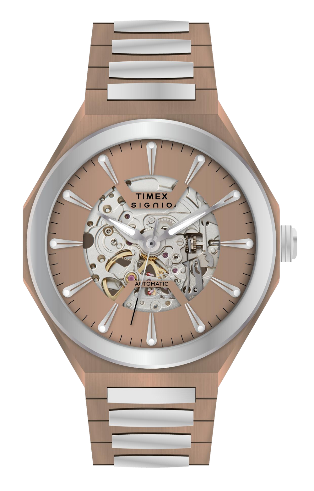 Timex Signio Stratos Coffee Dial Watch TWEG33901 - KRISHNA WATCH COMPANY