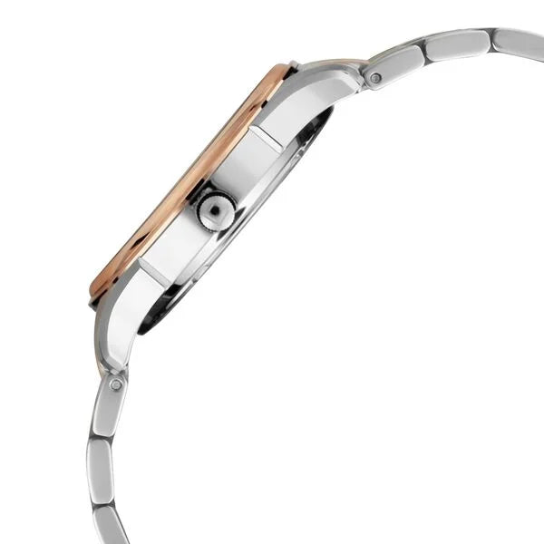 Xylys Swiss Analog Two Toned Stainless Steel Strap Mother of Pearl Dial Watch For Women 45016km01e - KRISHNA WATCH COMPANY