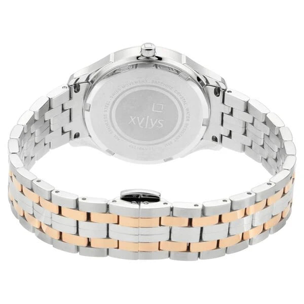 Xylys Swiss Analog Two Toned Stainless Steel Strap Mother of Pearl Dial Watch For Women 45016km01e - KRISHNA WATCH COMPANY