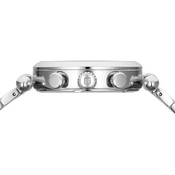 Xylys Quartz Chronograph Silver Dial Silver Stainless Steel Strap Watch For Women 45025sm01e - KRISHNA WATCH COMPANY