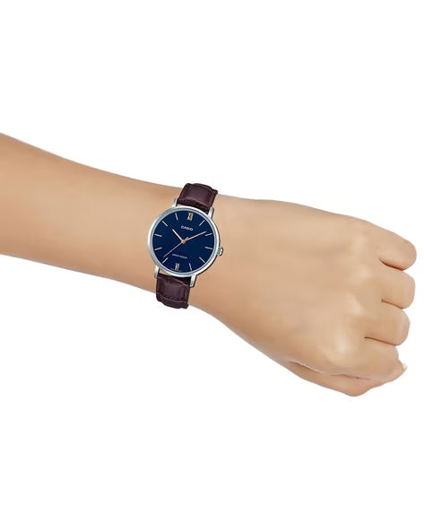 Brown Analog - Women's Watch CASIO ENTICER LTP-VT01L-2BUDF (A1629) - KRISHNA WATCH COMPANY