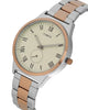 Timex Men Beige Round Analog Brass Dial Watch- TWTG10008