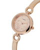 Timex Women Rose Gold Round Analog Brass Dial Watch - TWEL11436