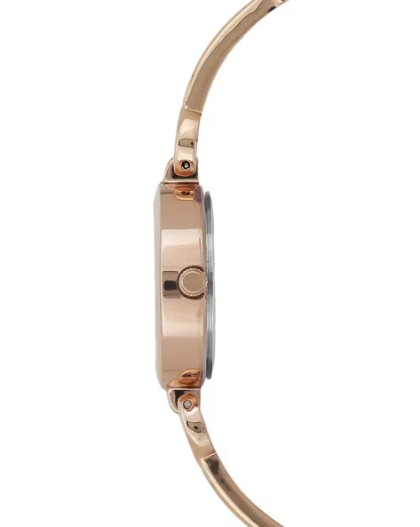 Timex Women Rose Gold Round Analog Brass Dial Watch - TWEL11436 - KRISHNA WATCH COMPANY