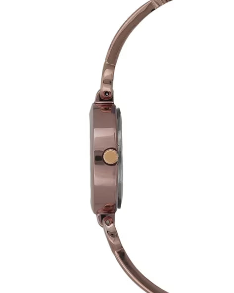 Timex Women Brown Round Analog Brass Dial Watch - TWEL11438 - KRISHNA WATCH COMPANY