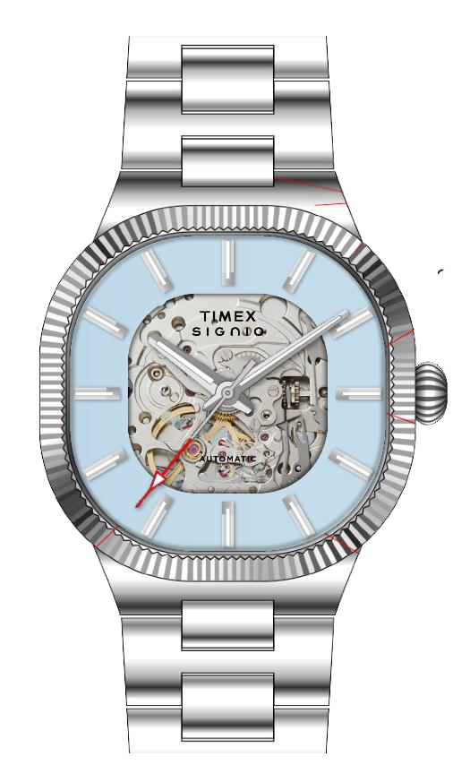 Timex Signio Automatic Skeleton Mens Watch TWEG24701 - KRISHNA WATCH COMPANY