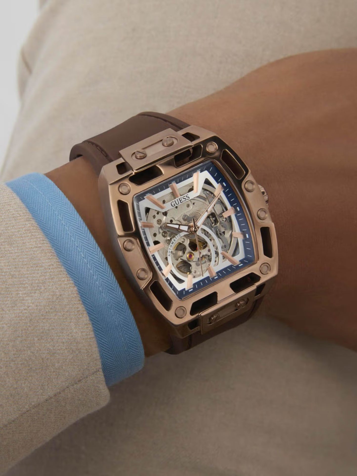 Guess Phoenix Analog Watch For Men - GW0980G3