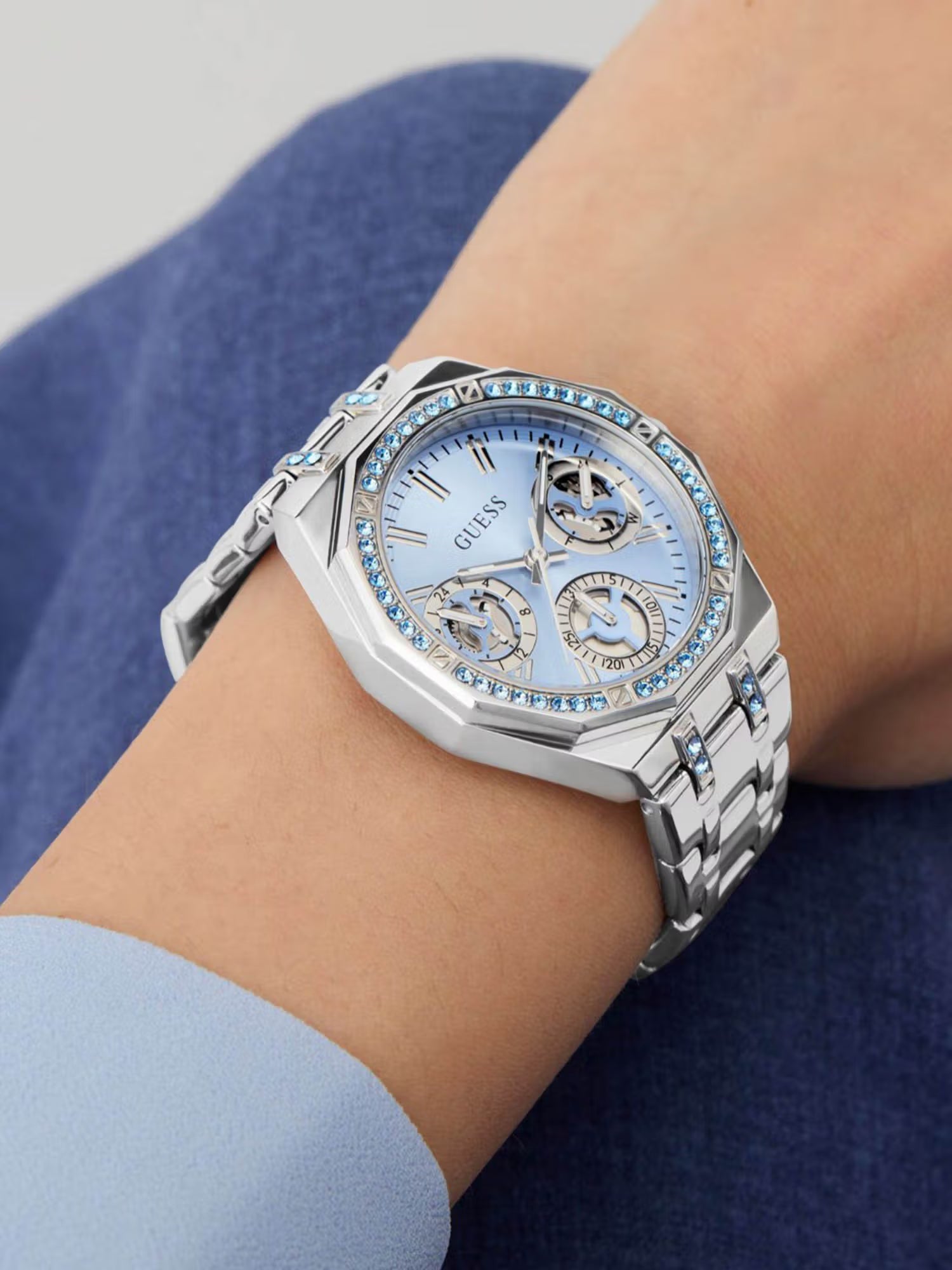 Guess Quinn Multifunction Analog Watch For Women GW1009L1 - KRISHNA WATCH COMPANY