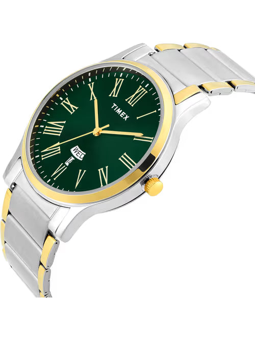Timex Full Roman Green Dial Astrological Men's Watch - TW000R470 - KRISHNA WATCH COMPANY