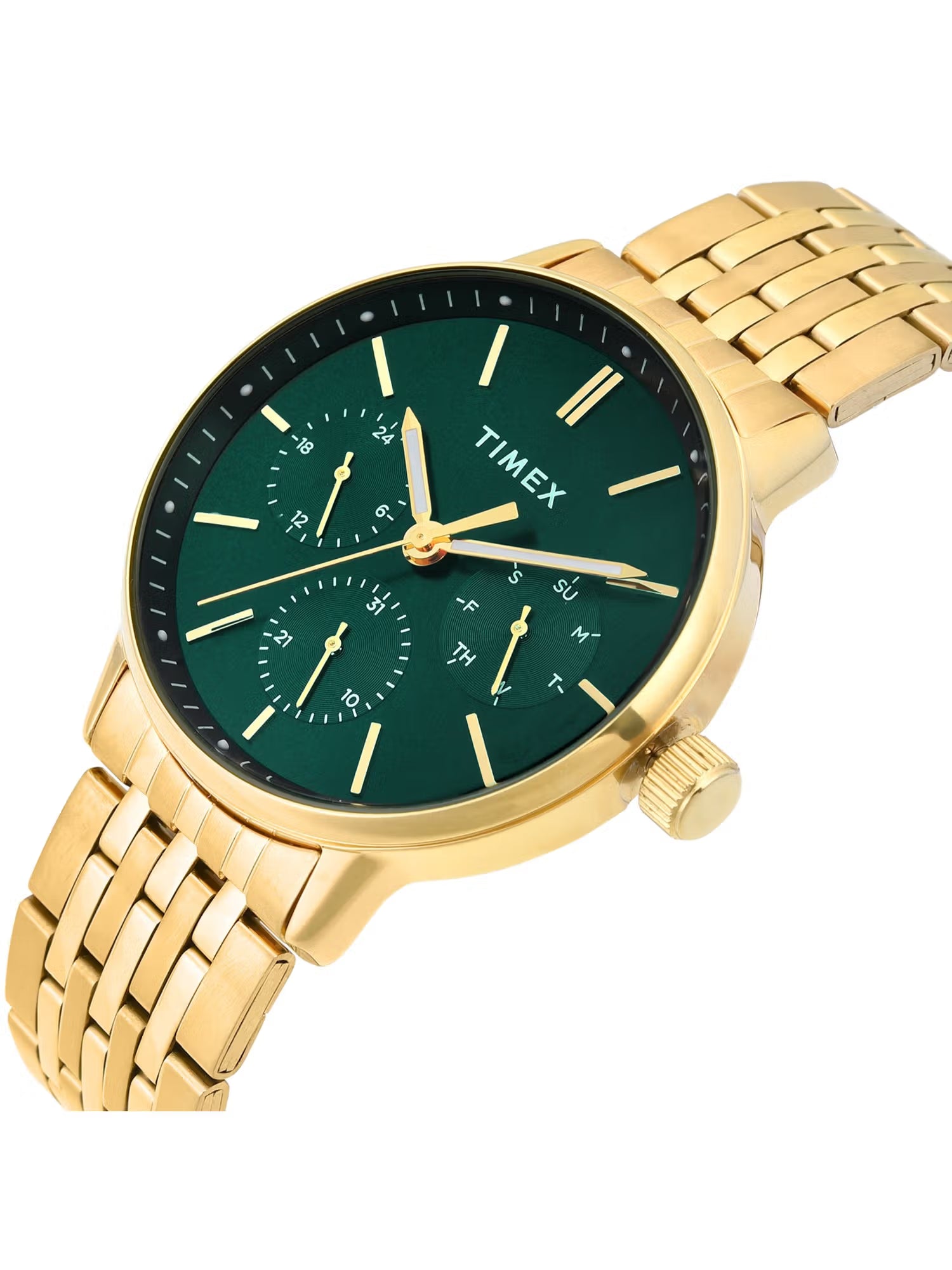 Timex Men Green Dial Analog Watch - TWEG25407 - KRISHNA WATCH COMPANY