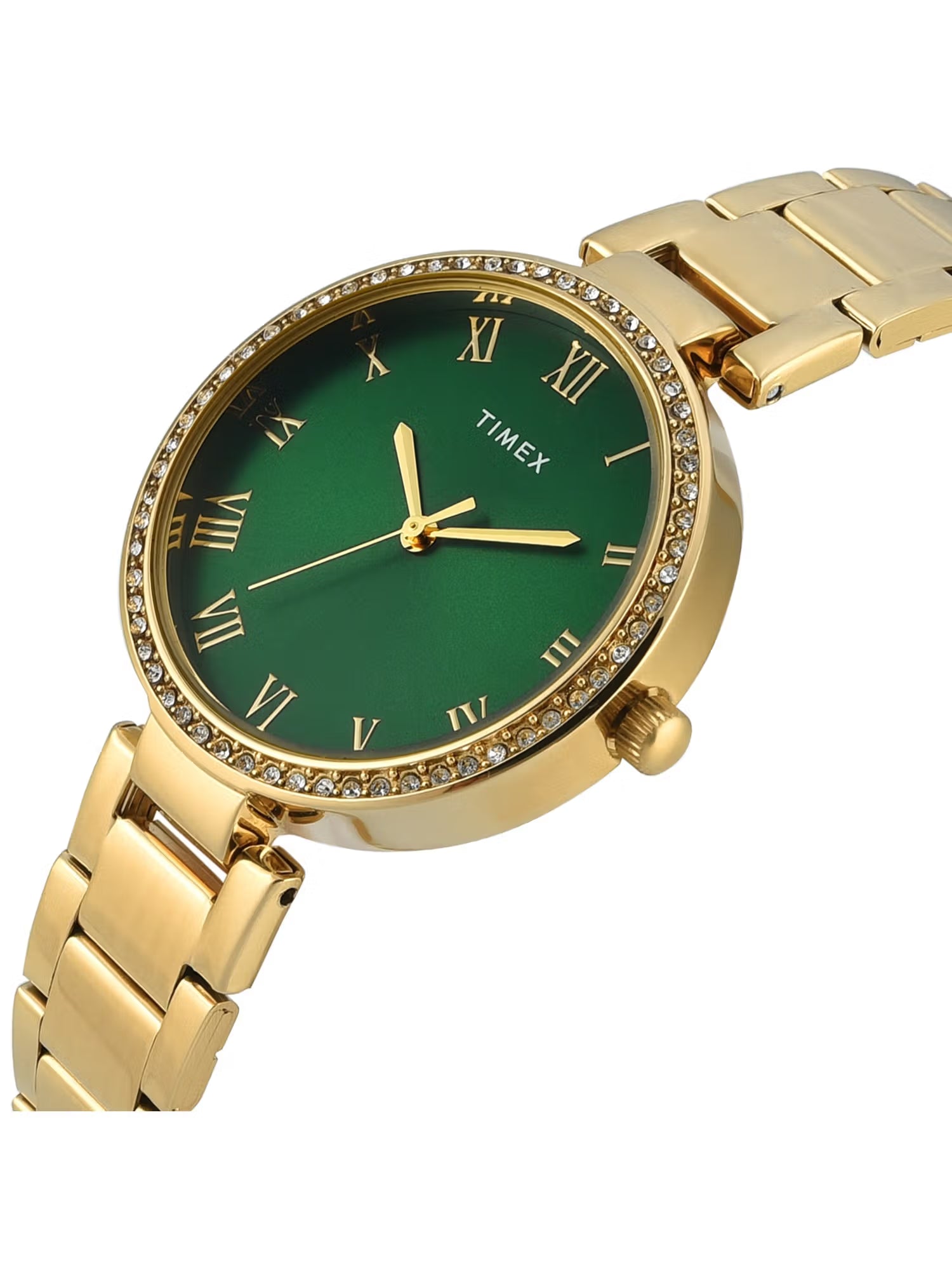 Timex Green Dial with Roman Numbers Women's Astrological Watch - TWEL18716 - KRISHNA WATCH COMPANY