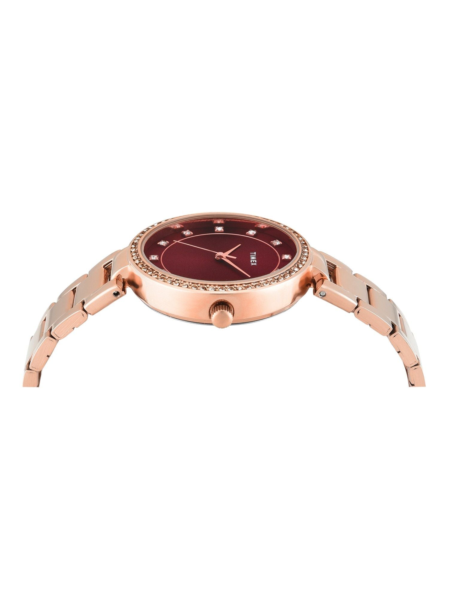 Timex Red Dial Women's Watch - TWEL18724 - KRISHNA WATCH COMPANY