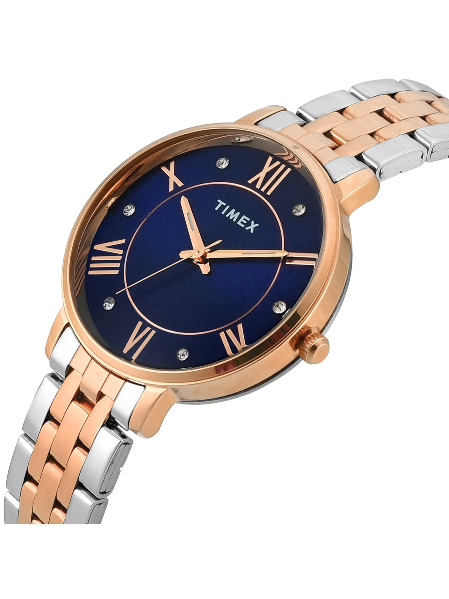 Timex Blue Dial with Roman Numbers ASTROLOGICAL Women's Watch - TWEL19110 - KRISHNA WATCH COMPANY