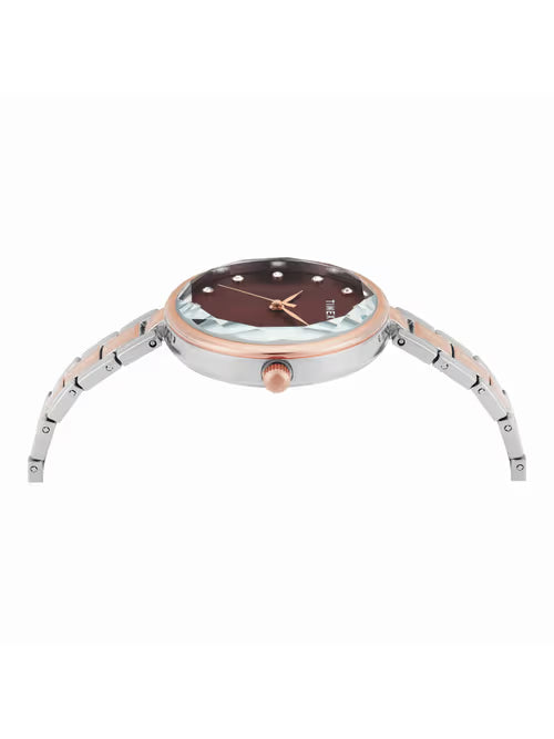 Timex Women Maroon Dial Analog Watch - TWEL21702 - KRISHNA WATCH COMPANY