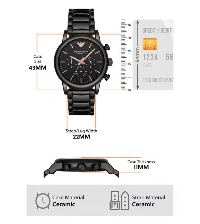 Emporio Armani Luigi Chronograph Watch for Men - AR1509 - KRISHNA WATCH COMPANY