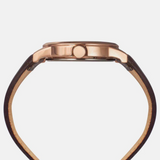 Timex E Class Male Silver Analog Leather Watch TWEG19917