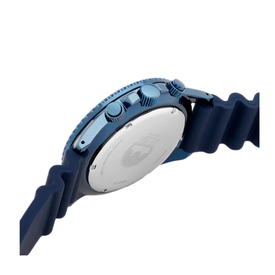 Alba Cobalt Blue Dial with Blue+Orange Bezel Chronograph AT3J45X1 - KRISHNA WATCH COMPANY