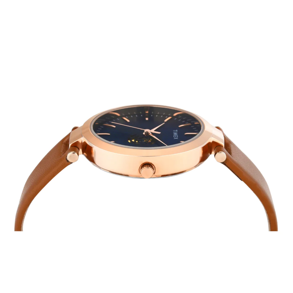 Timex Women Blue Round Analog Dial Watch- TW000X246 - KRISHNA WATCH COMPANY