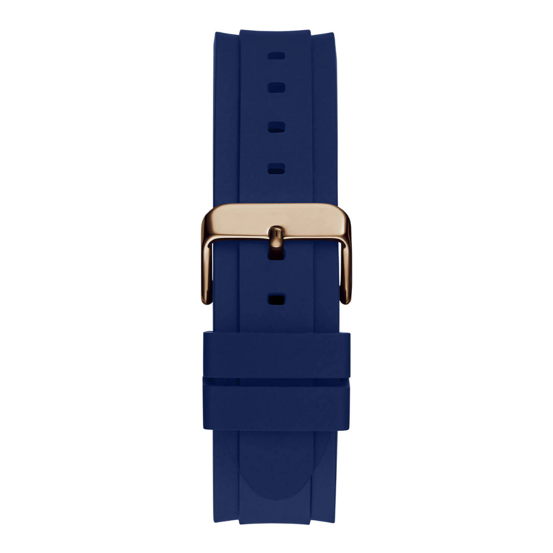 GUESS Gold Parker Navy Blue Silicone Watch GW0708G3 - KRISHNA WATCH COMPANY
