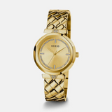 Guess Female Gold Analog Stainless Steel Watch - GW0613L2