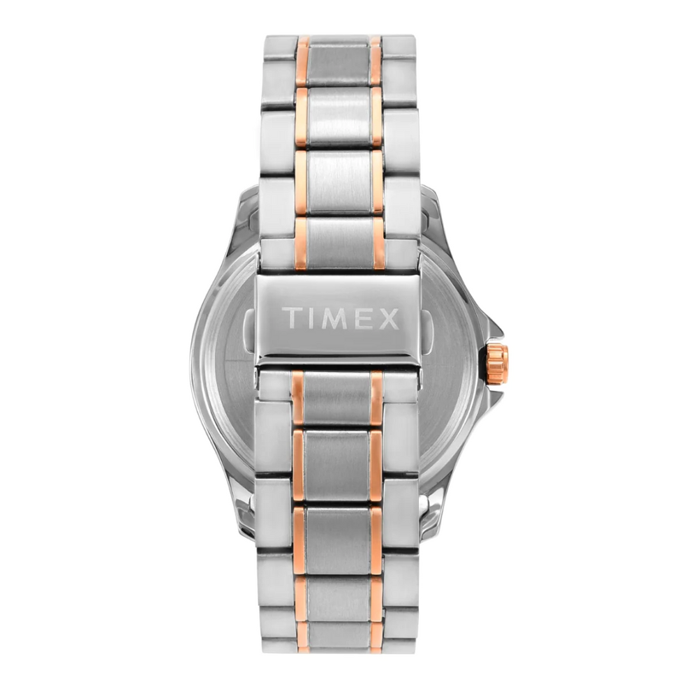 Timex Men Analaog Blue Round Brass Dial Watch- TW000X131 - KRISHNA WATCH COMPANY