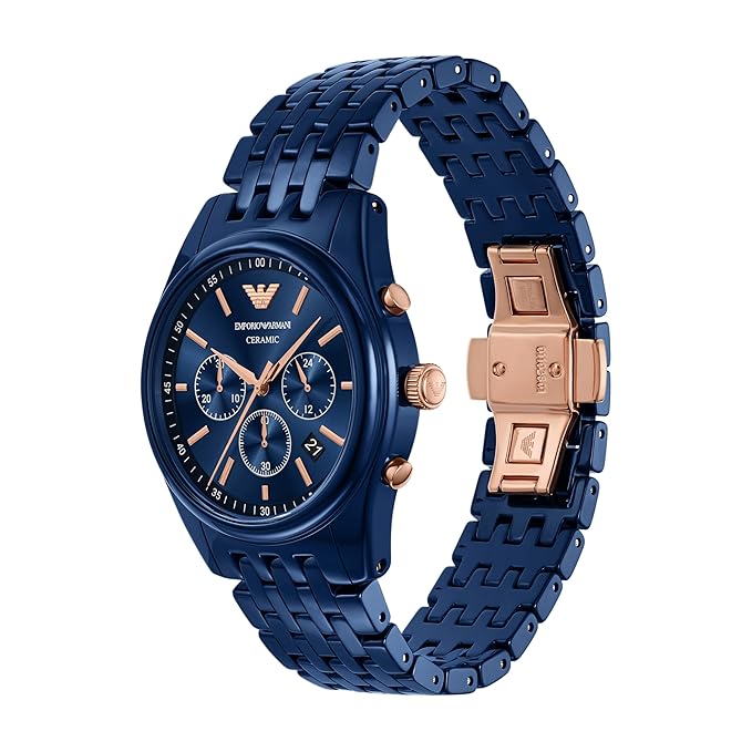 Emporio Armani Analog Blue Dial Men's Watch- AR70016 - KRISHNA WATCH COMPANY