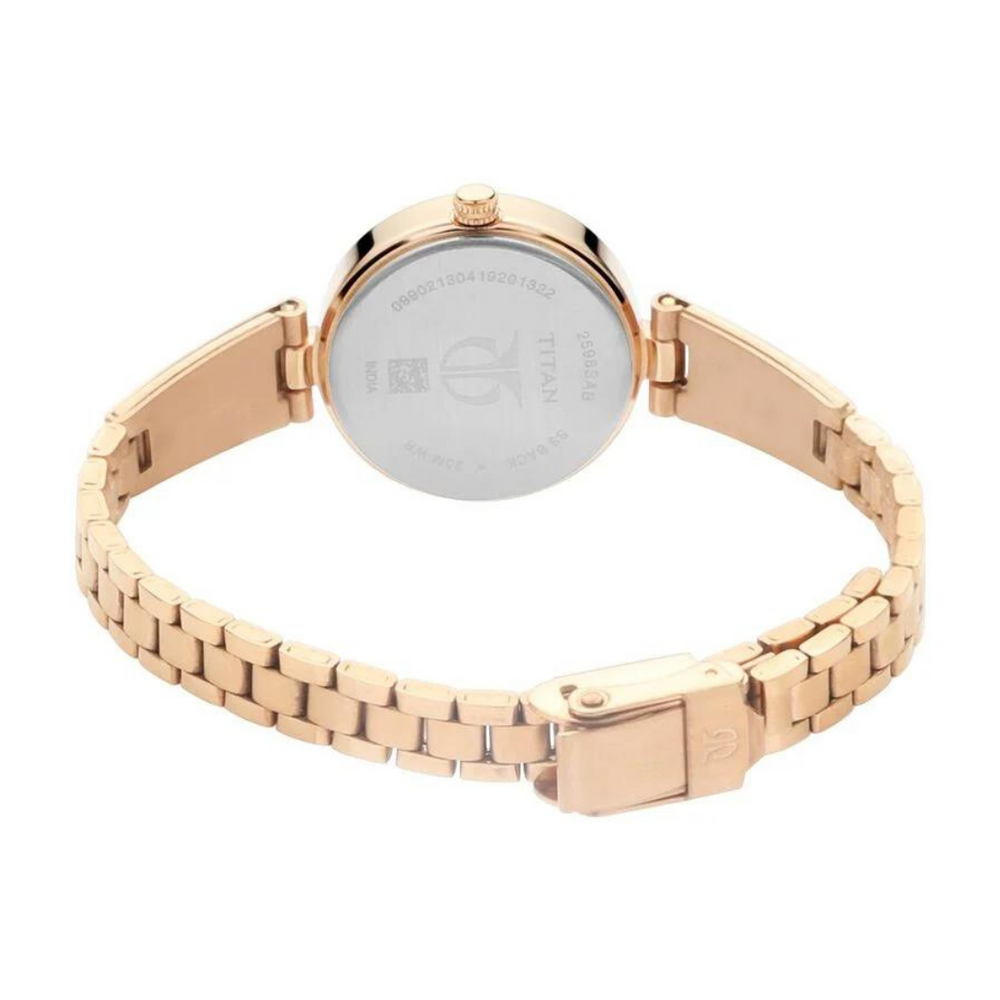 Titan Quartz Analog Silver Dial Metal Strap Watch for Women - 2598WM01 - KRISHNA WATCH COMPANY