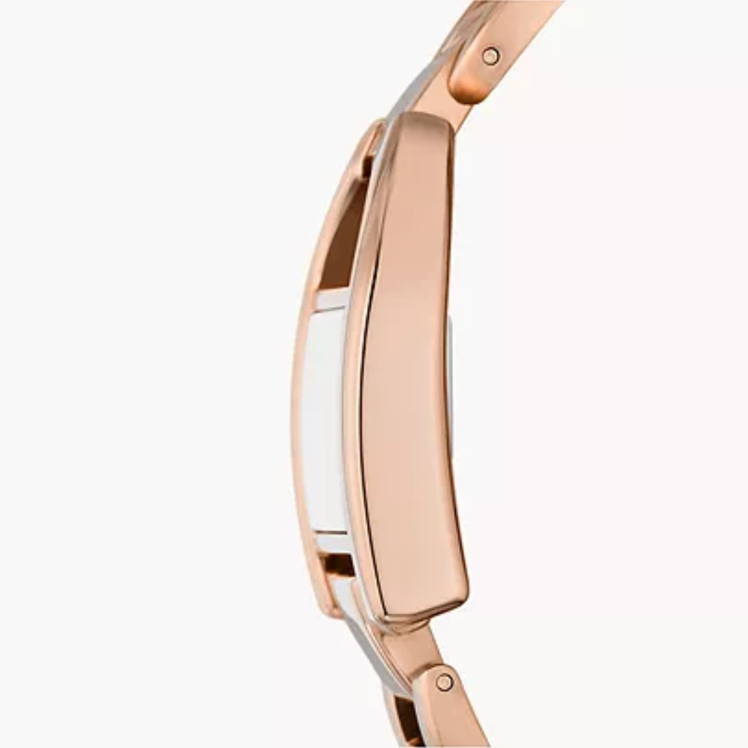 FOSSIL Harwell Three-Hand Rose Gold-Tone Stainless Steel Watch ES5328 - KRISHNA WATCH COMPANY