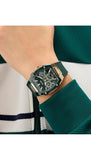 GUESS Rectangle 44mm Green Dial Analog Men Watch - GW0956G6