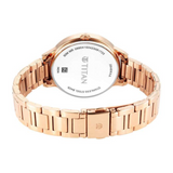Titan Quartz Analog Black Dial Watch for Women - 2648WM05