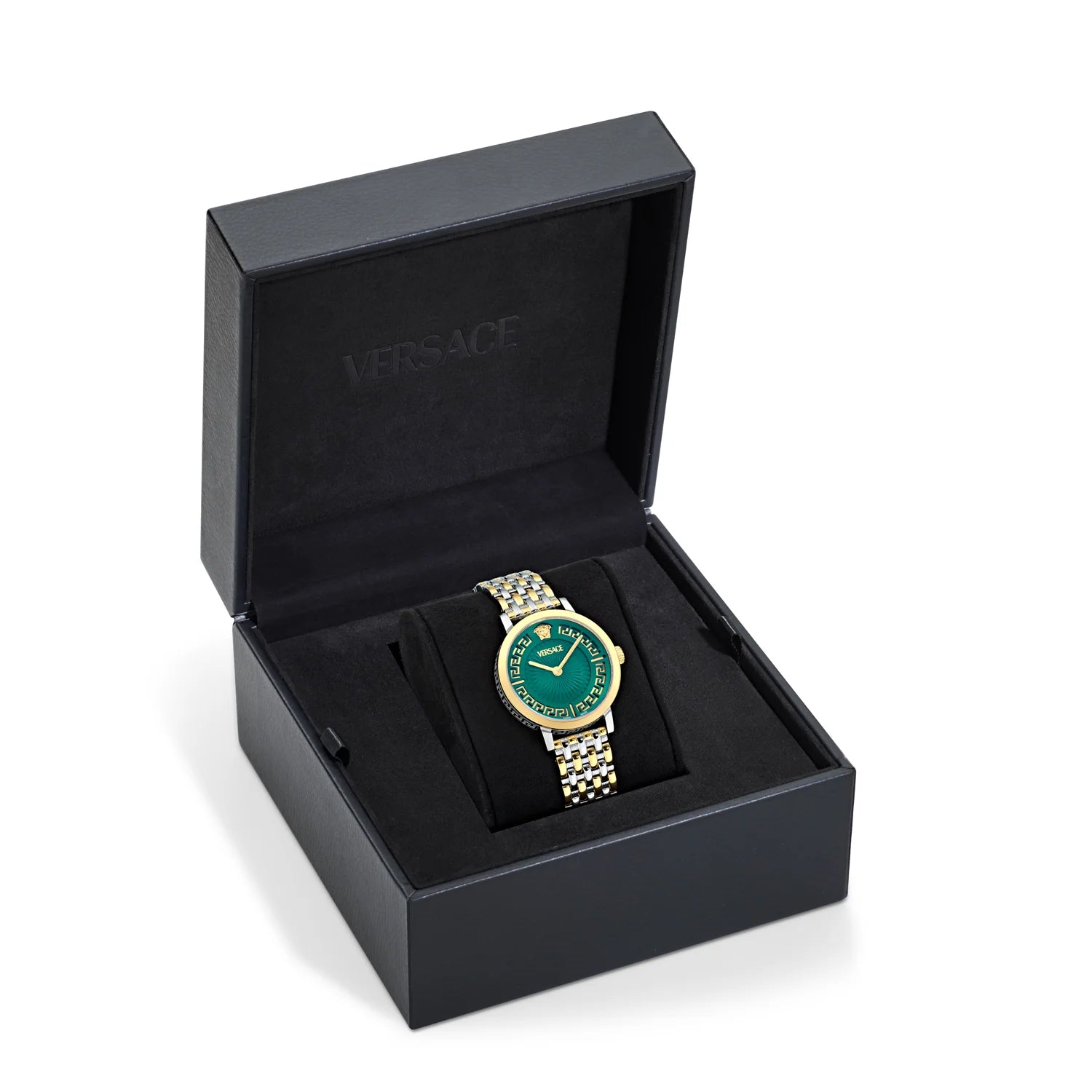 Versace Green Round Dial Analog Women Watch - VE0A00325 - KRISHNA WATCH COMPANY