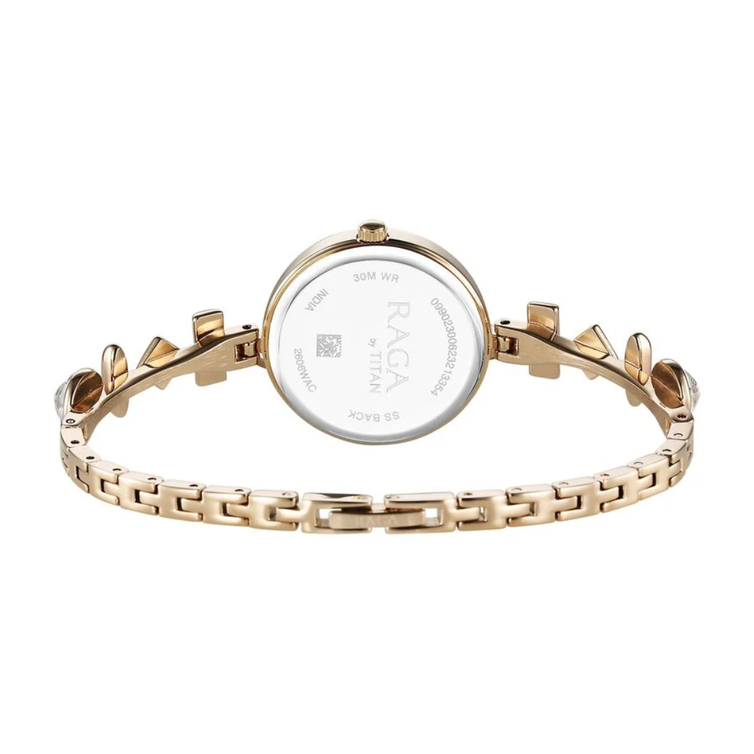 Titan Raga Viva Quartz Watch for Women - 2606WM12 - KRISHNA WATCH COMPANY