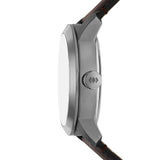 Fossil Townsman Brown Quartz Leather Watch FS6191