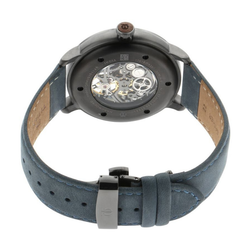 Titan Magnate Blue Dial Automatic Leather Strap watch for Men 1797KL02 - KRISHNA WATCH COMPANY