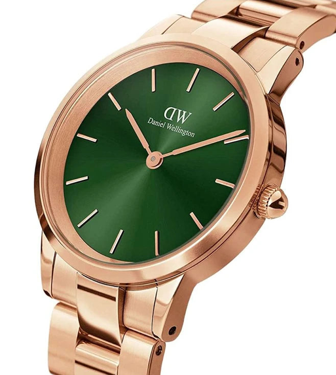 DANIEL WELLINGTON Iconic Link Emerald Watch for Women DW00100420 - KRISHNA WATCH COMPANY