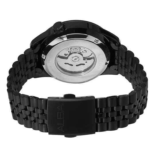 ALBA Black & Orange Gradation Dial Tokyo Neon Automatic Watch - AL4209X1 - KRISHNA WATCH COMPANY