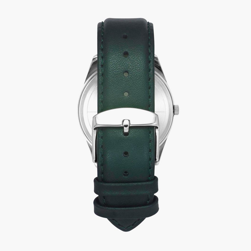 Timex E Class Male Silver Analog Leather Watch TWTG10407 - KRISHNA WATCH COMPANY