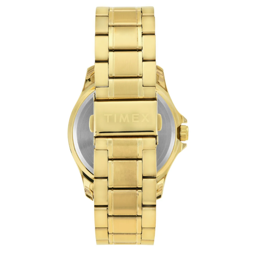 Timex Men Analaog Black Round Brass Dial Watch- TW000X129 - KRISHNA WATCH COMPANY