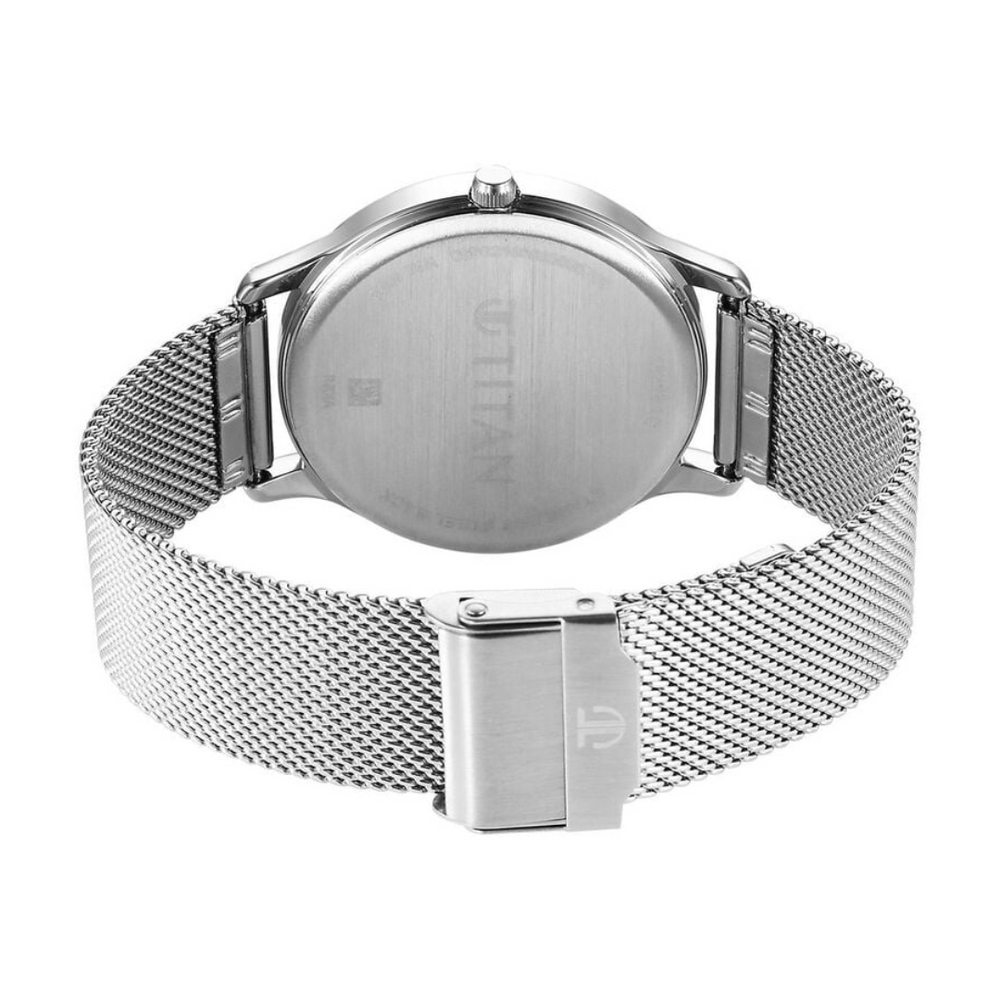 Titan Karishma Quartz Analog Silver Dial Stainless Steel Strap Watch for Men 1825SM10 - KRISHNA WATCH COMPANY