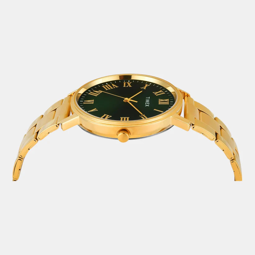 Timex Full Roman Green Dial Astrological Men's Watch - TW0TG8024 - KRISHNA WATCH COMPANY