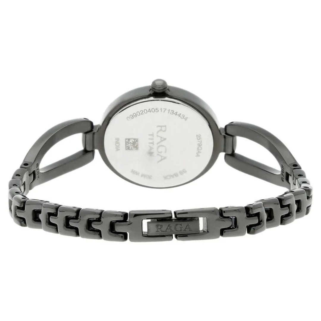 Titan Raga Viva Anthracite Dial Women Watch With Metal Strap 2579QM01 - KRISHNA WATCH COMPANY