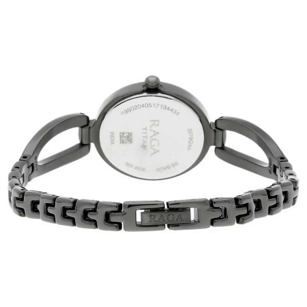 Titan Raga Viva Anthracite Dial Women Watch With Metal Strap 2579QM01 - KRISHNA WATCH COMPANY