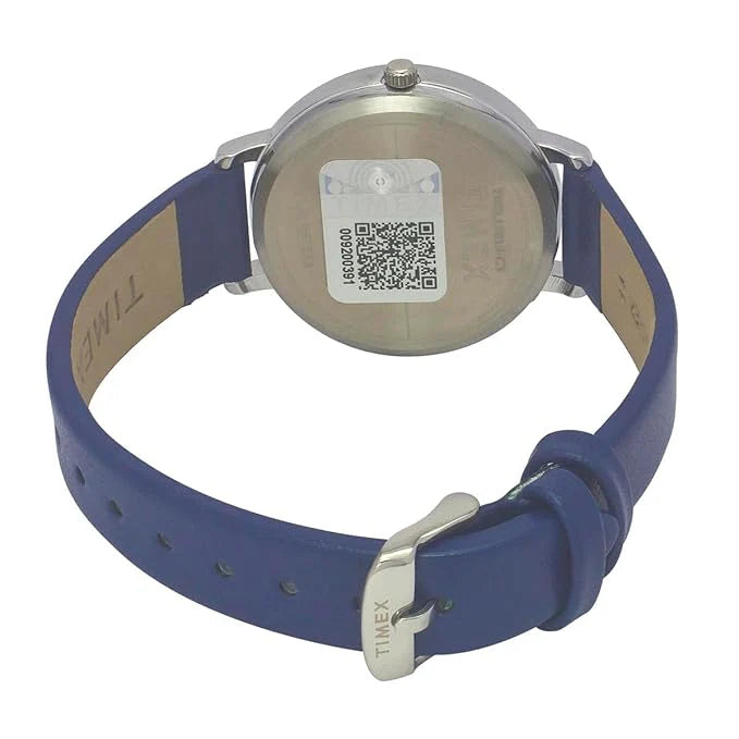 TIMEX Women Blue Round Dial Analog Watch - TWEL15818 - KRISHNA WATCH COMPANY